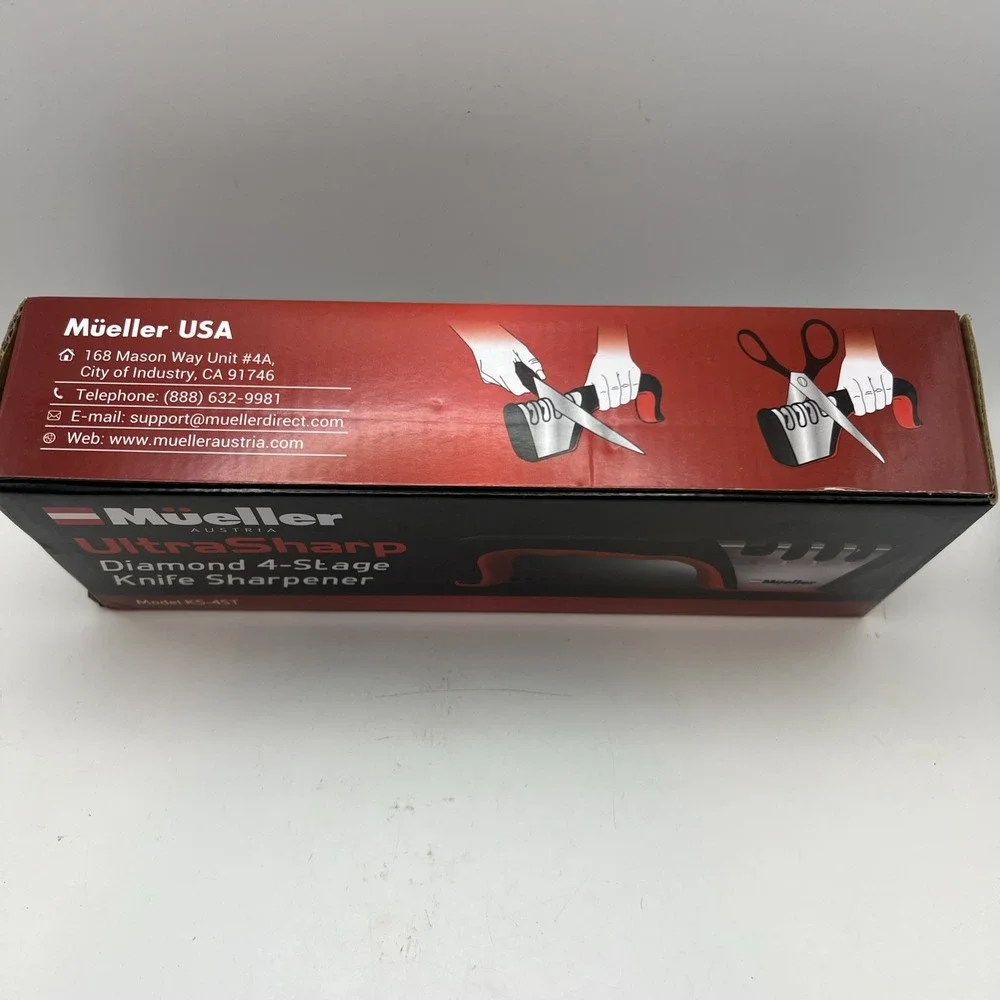 Mueller Model KS-4ST Ultra-Sharp Diamond 4 Stage Knife Sharpener NEW